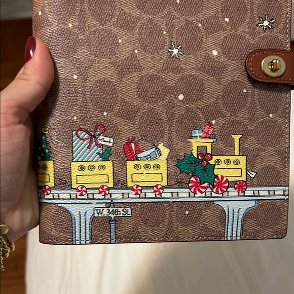 Coach Notebook in Signature Canvas with the Holiday Train motif - Picture 8 of 8
